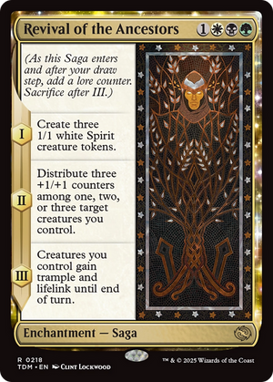 Revival of the Ancestors (TDM-218) - Tarkir: Dragonstorm: (enchantment) - Poke-Collect
