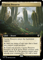 Cactus Preserve (OTC-076) - Outlaws of Thunder Junction Commander: (Extended Art) - Poke-Collect