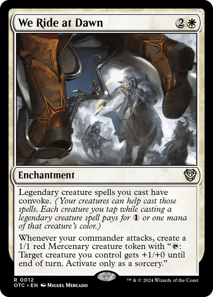 We Ride at Dawn (OTC-012) - Outlaws of Thunder Junction Commander - Poke-Collect