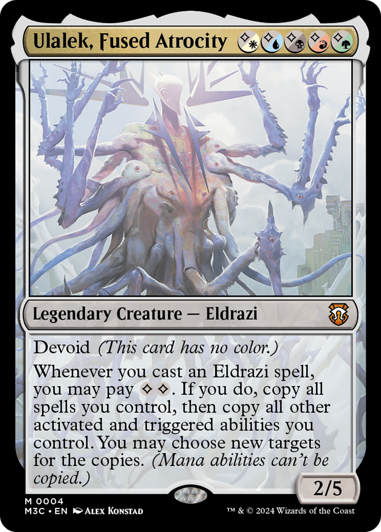 Ulalek, Fused Atrocity (M3C-004) - Modern Horizons 3 Commander: (devoid) Foil - Poke-Collect