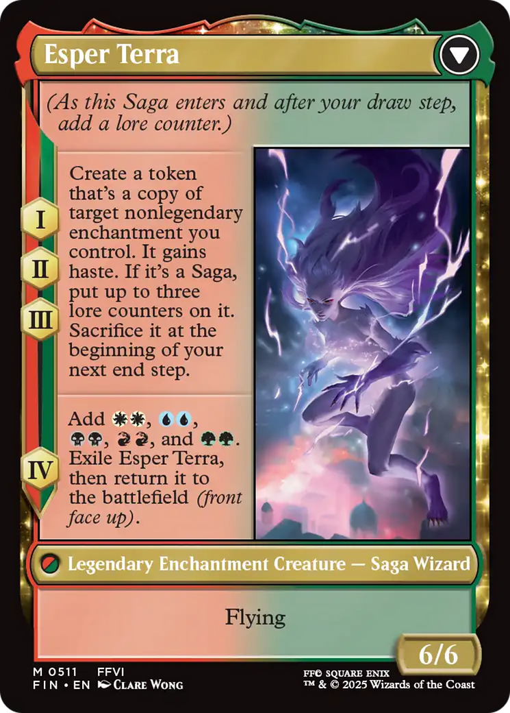 Terra, Magical Adept // Esper Terra (FIN-511) - FINAL FANTASY: (enchantment, Extended Art) - Poke-Collect