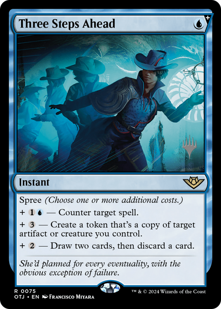 Three Steps Ahead (PPOTJ-075) - Outlaws of Thunder Junction Promos - Poke-Collect