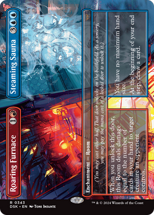 Roaring Furnace // Steaming Sauna (DSK-343) - Duskmourn: House of Horror (Borderless) - Poke-Collect