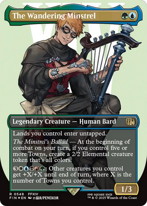 The Wandering Minstrel (FIN-548) - FINAL FANTASY (Borderless) Foil - Poke-Collect