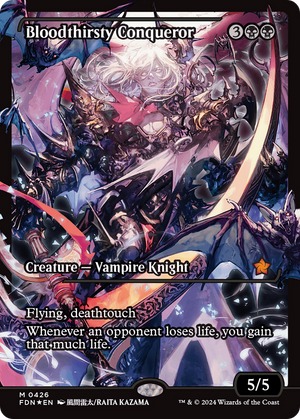 Bloodthirsty Conqueror (FDN-426) - Foundations: (Showcase) Foil - Poke-Collect