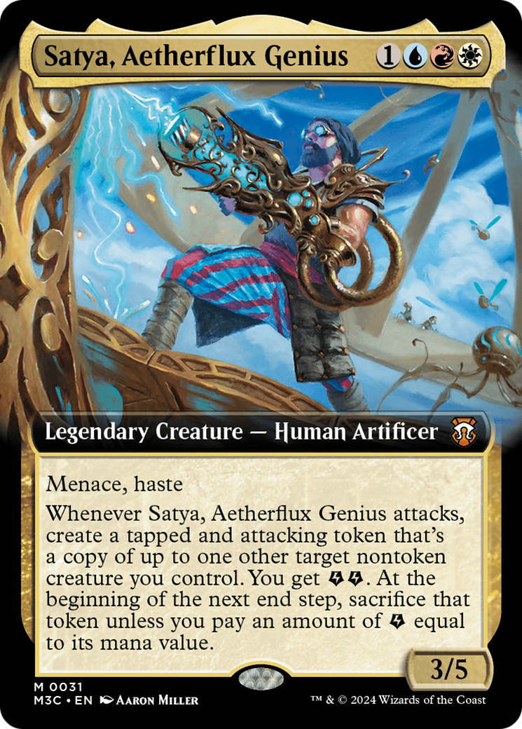 Satya, Aetherflux Genius (M3C-031) - Modern Horizons 3 Commander: (Extended Art) Foil - Poke-Collect