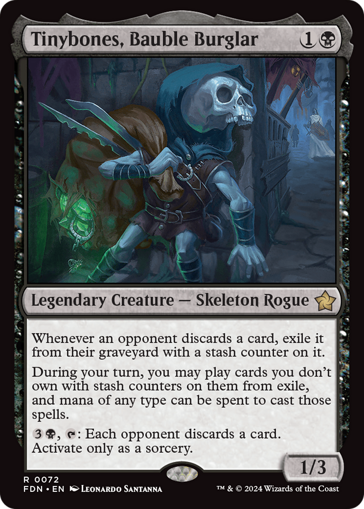 Tinybones, Bauble Burglar (FDN-072) - Foundations Foil - Poke-Collect