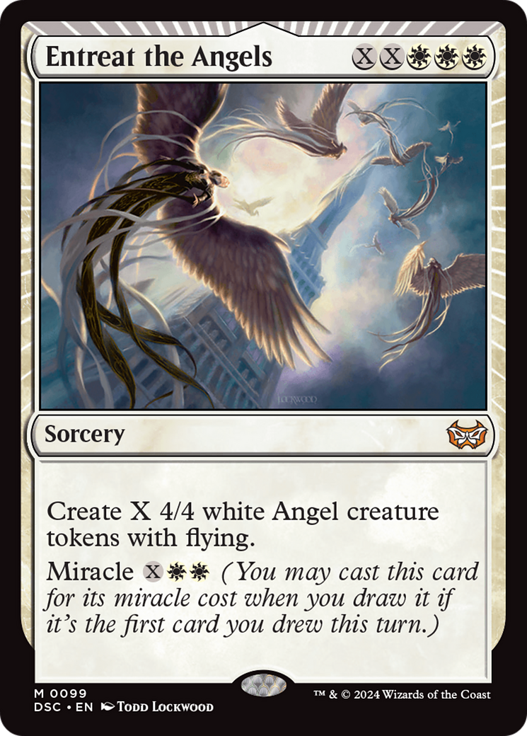 Entreat the Angels (DSC-099) - Duskmourn: House of Horror Commander - Poke-Collect