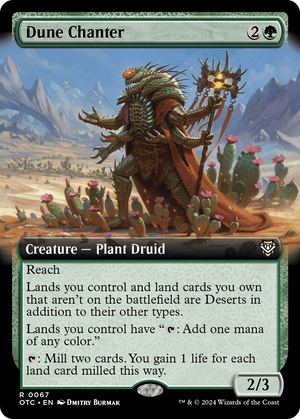 Dune Chanter (OTC-067) - Outlaws of Thunder Junction Commander: (Extended Art) - Poke-Collect