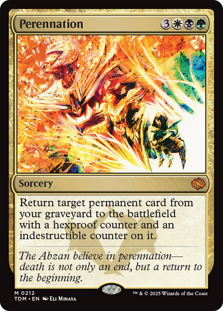 Perennation (TDM-212) - Tarkir: Dragonstorm - Poke-Collect
