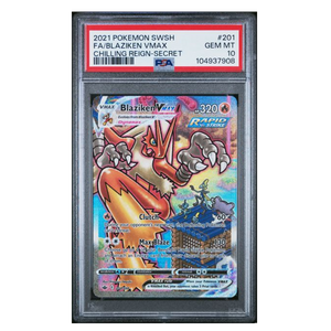 Blaziken Vmax Alternat Art Chilling Reign #201  PSA 10 - Poke-Collect