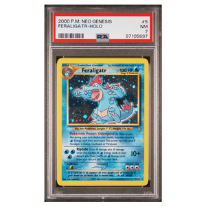 Feraligatr Holo Neo Genesis #5 PSA 7 - Poke-Collect