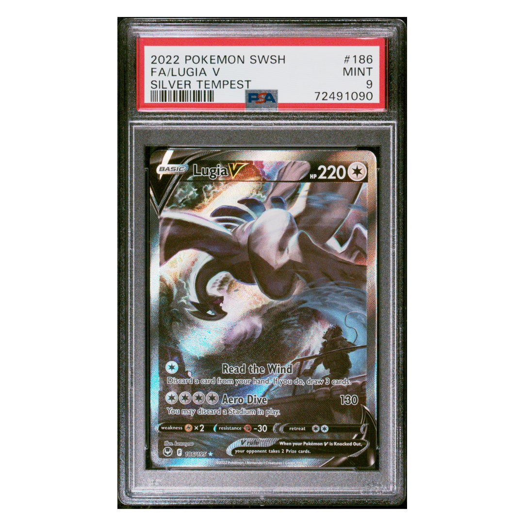 Lugia V Alternate Art Silver Tempest #186 PSA 9 - Poke-Collect