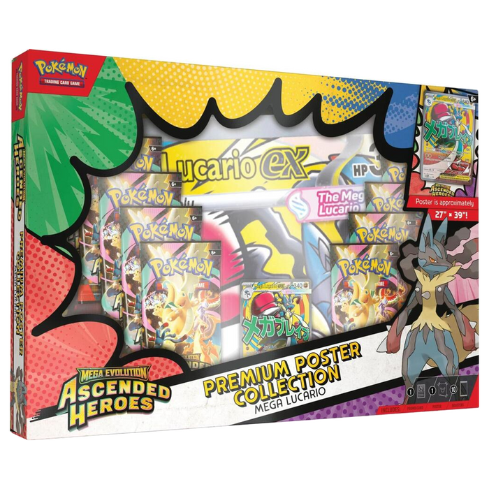 Mega Evolution: Ascended Heroes Premium Poster Collection (Mega Lucario)