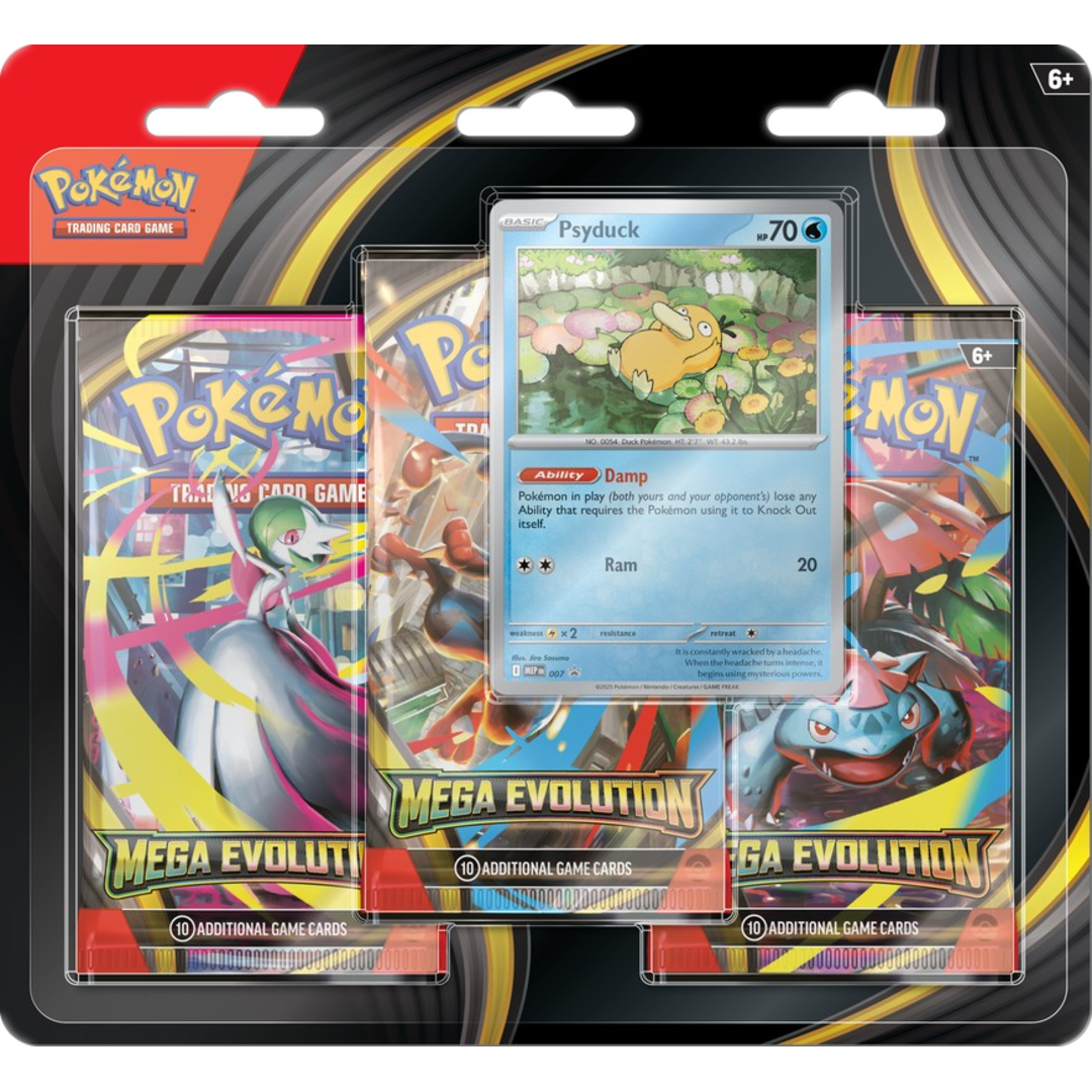 Mega Evolution 3-Pack Blister (Psyduck) - Poke-Collect