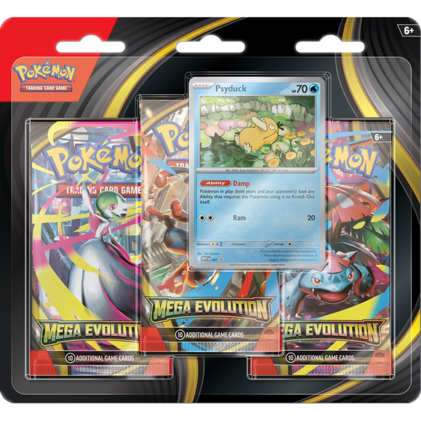 Mega Evolution 3-Pack Blister (Psyduck) - Poke-Collect