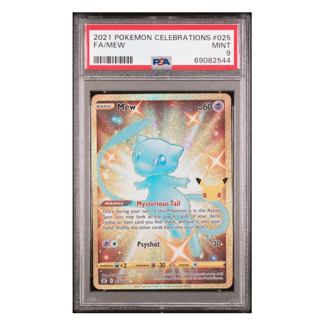 Mew Gold Full Art Celebrations #025 PSA 9 - Poke-Collect