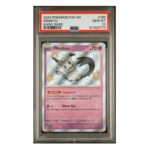 Mimikyu Shiny Rare Paldean Fates #160 PSA 10 - Poke-Collect