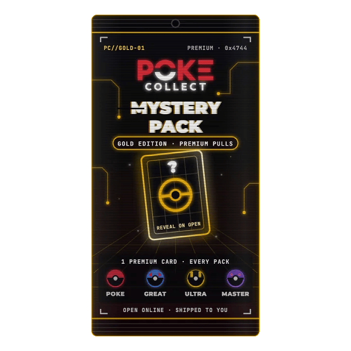 Poke-Collect Mystery Pack: Gold Edition (animated)