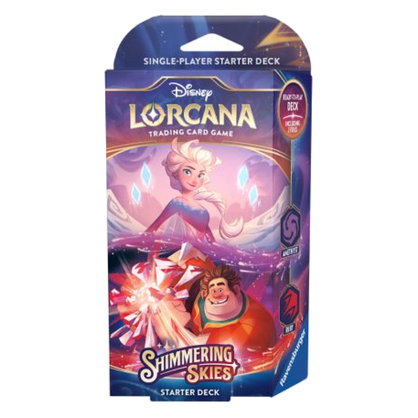 Disney Lorcana: Shimmering Skies - Starter Deck (Amethyst & Ruby)