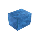 Sidekick 100+ XL Convertible Deck Box | Sideloading Card Storage Box with Removable Cover Clips | Holds 100 Double-Sleeved Cards in Extra Thick Inner Card Sleeves | Blue Color | Made by Gamegenic