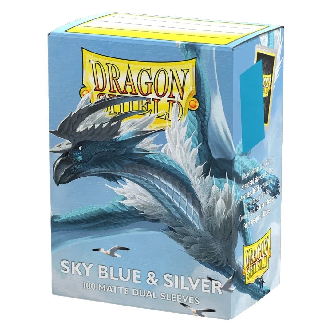 Dragon Shield | Sky Blue & Silver Sleeves