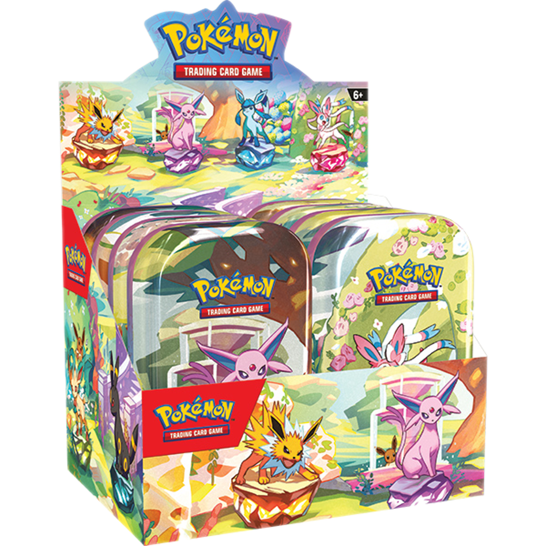 Scarlet & Violet: Prismatic Evolutions Mini Tin Display (Set of 8)