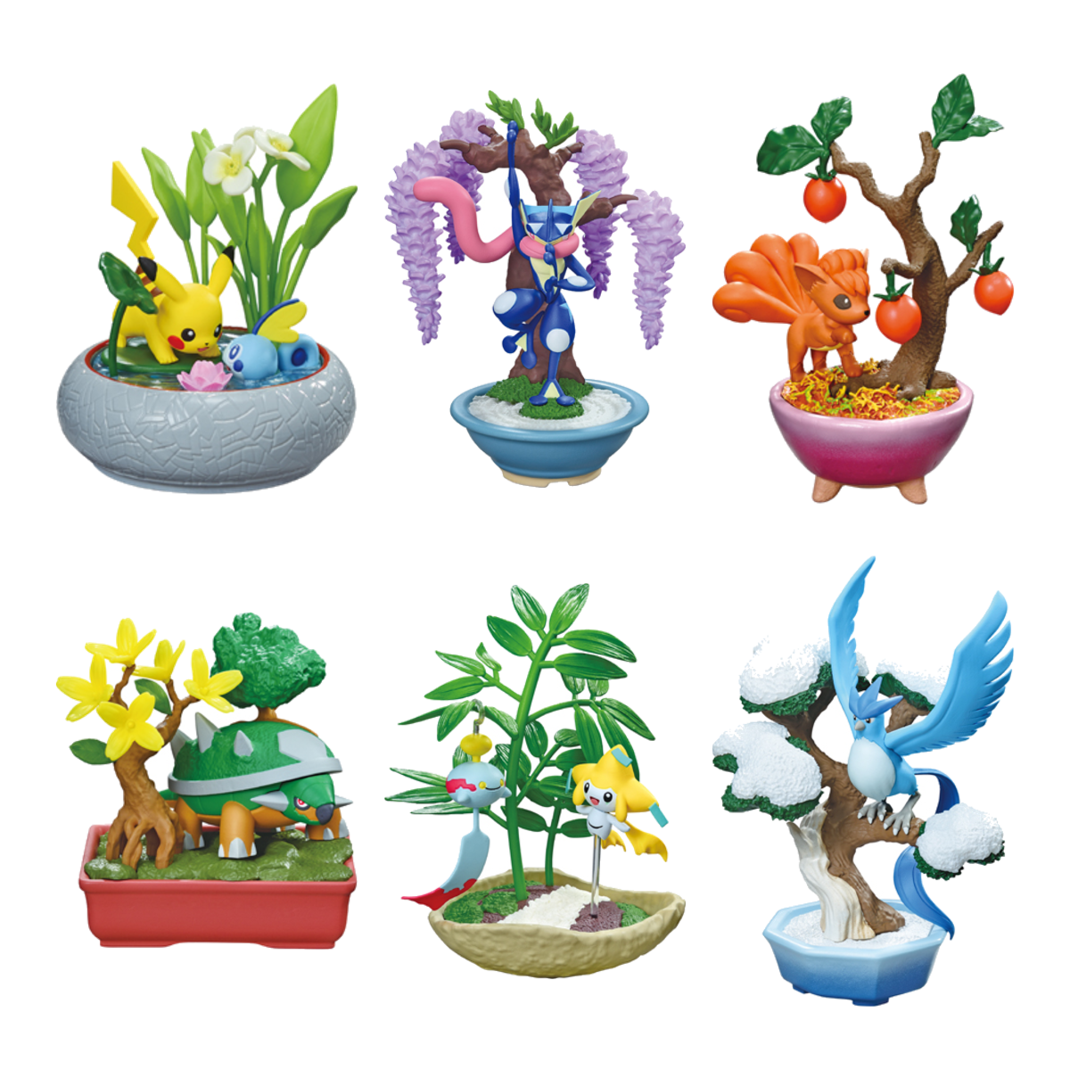 Pokemon Pocket Bonsai 3 Blind Box - all 6 figures in the set