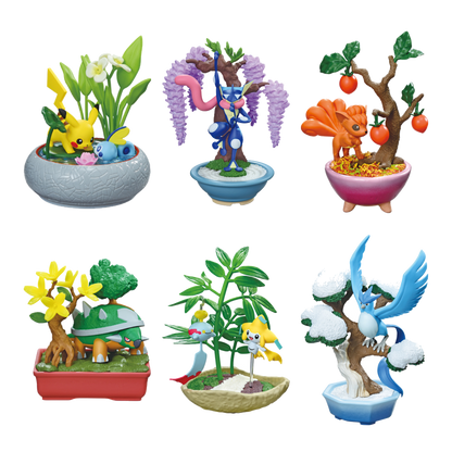 Pokemon Pocket Bonsai 3 Blind Box - all 6 figures in the set