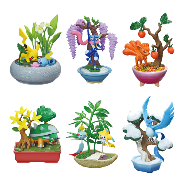 Pokemon Pocket Bonsai 3 Blind Box - all 6 figures in the set