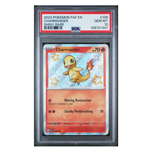 Charmander Shiny Rare Paldean Fates #109 PSA 10 - Poke-Collect