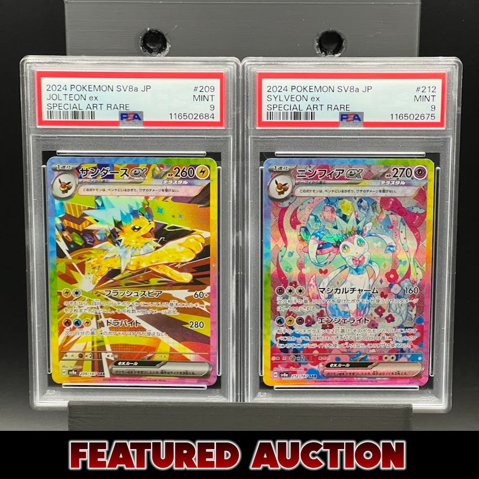 Jolteon & Sylveon ex SAR Terrastal Festival PSA 9 Bundle - Poke-Collect