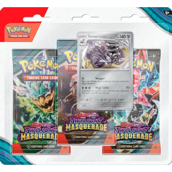Scarlet & Violet: Twilight Masquerade - 3-Pack Blisters (Revavroom) - Poke-Collect