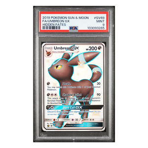 Umbreon GX Full Art Shiny Hidden Fates #SV69 PSA 9 - Poke-Collect
