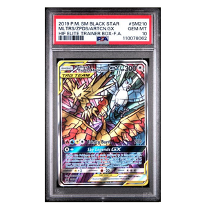 Moltres & Zapdos & Articuno Tag Team GX Promo #SM210 PSA 10 - Poke-Collect