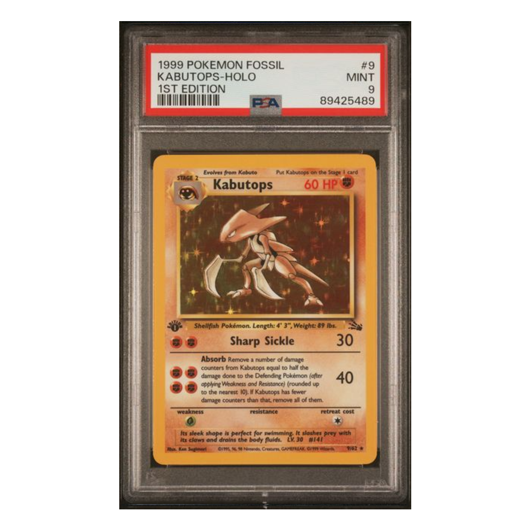 Kabutops Holo Fossil #9 PSA 9 - Poke-Collect