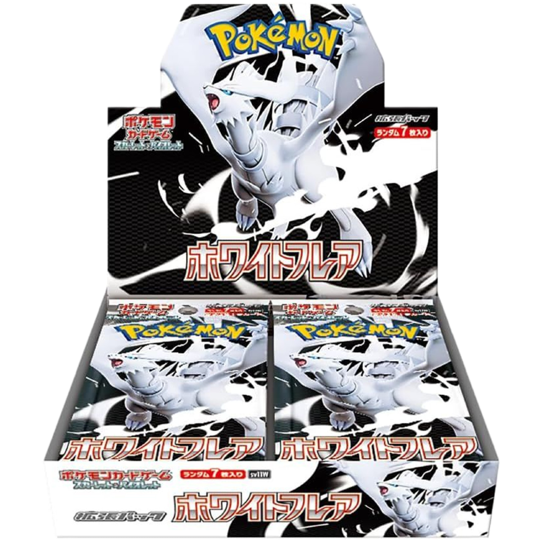 Japanese White Flare Booster Box - Poke-Collect